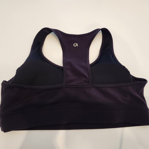 πGapFit PowerMove T-Back Sports Bra β XL | Black | Gym & Activewear - Picture 2 of 6